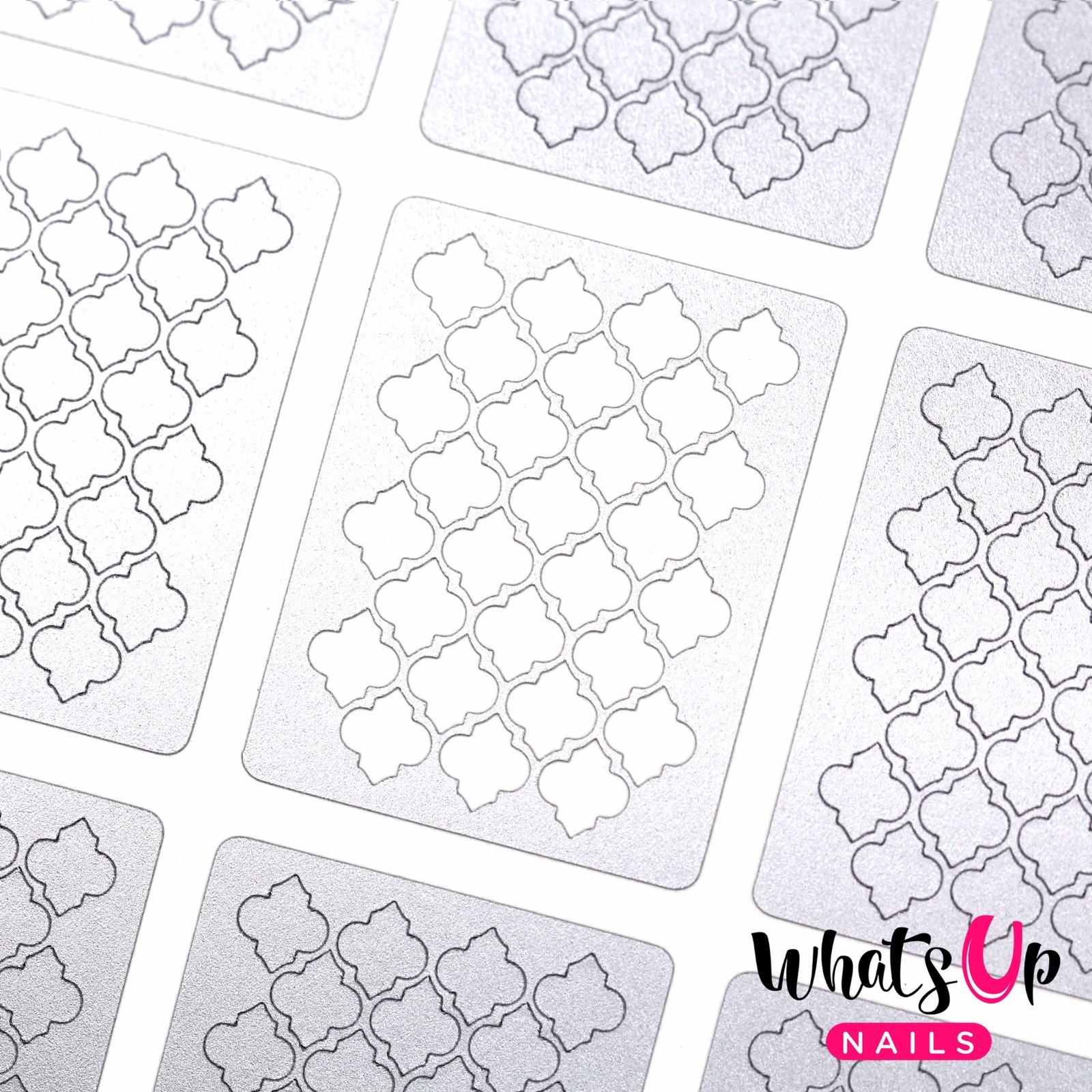 Moroccan stencils for nails, quatrefoil nail stickers, nail art, nail vinyls