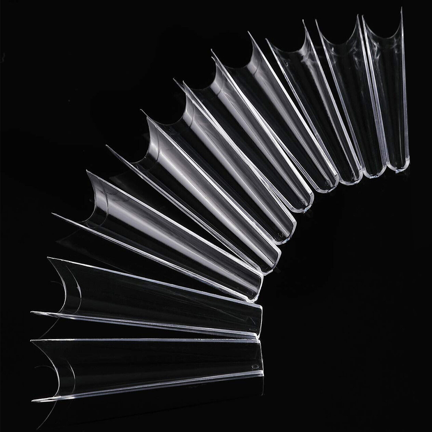 500Pcs Nail Tips C Curve Half Cover French Nails Fake Finger Nails for Nail Art