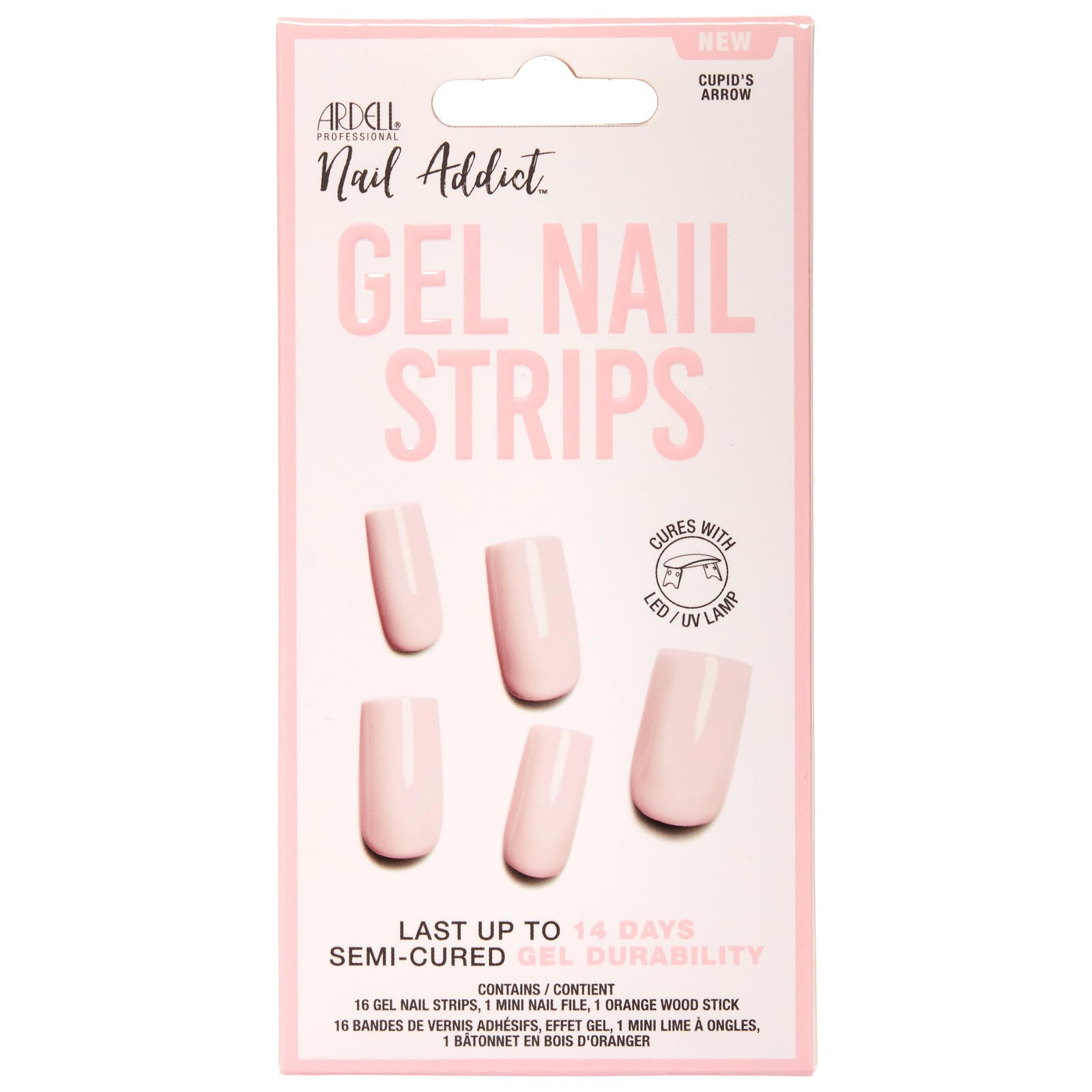 Ardell Nail Addict Gel Nail Strips, Cupids Arrow
