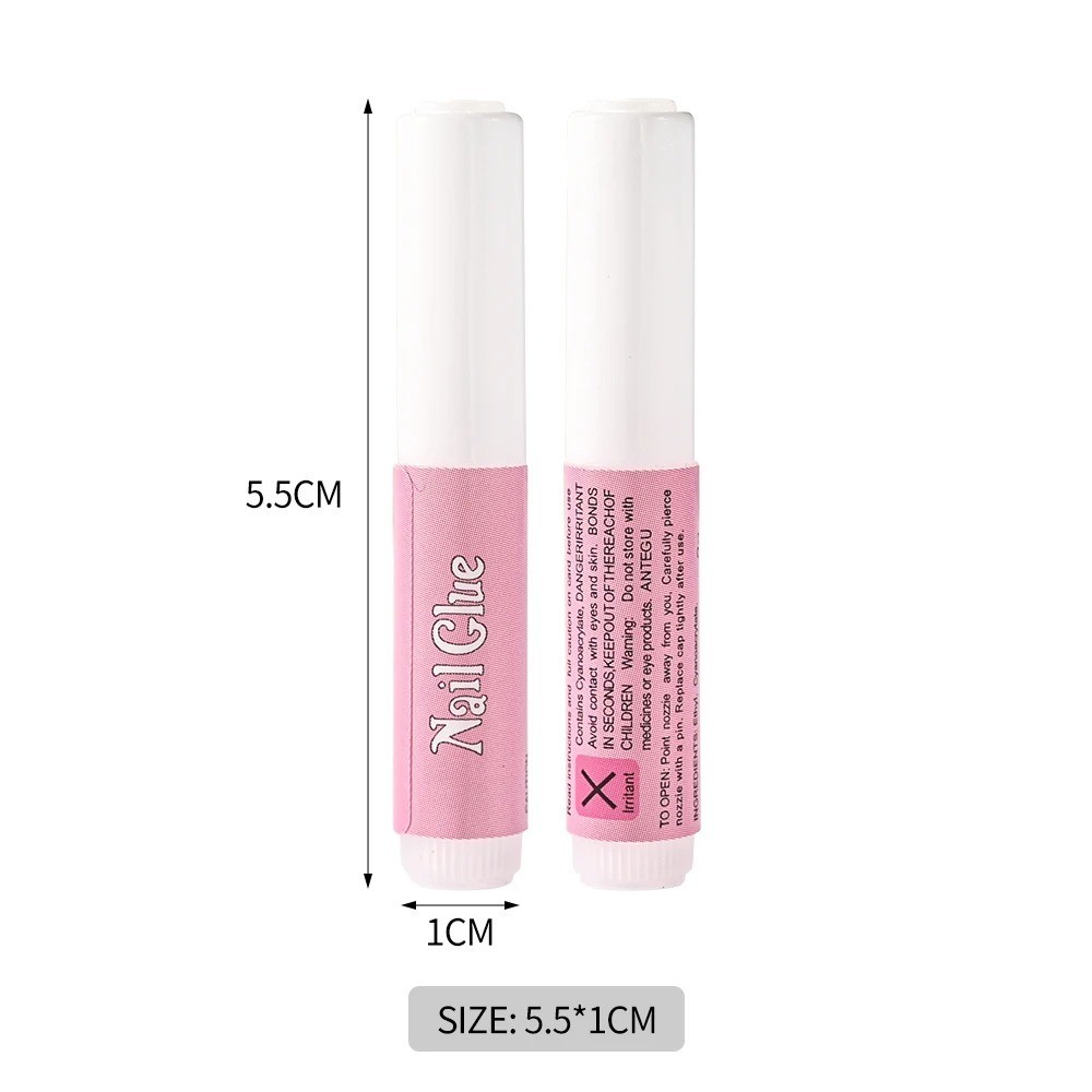 10 Pcs Nail Tip Glue Strong Adhesive Super Bond For Acrylic Nail Manicure Tips