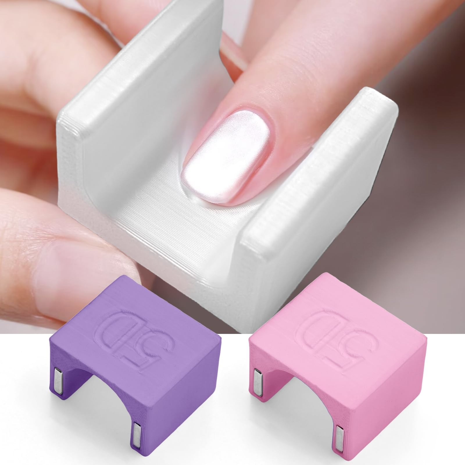 5D Nail Magnet Tool Only (No Ball Magnet) – Cat Eye Magnet with Non-Slip Fing…