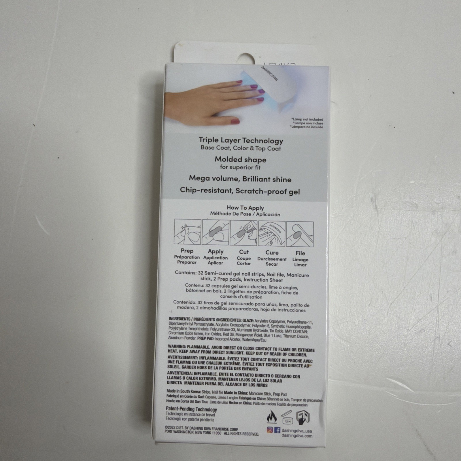 Dashing Diva Glaze Semi-Cured Gel White Syrup – Sealed