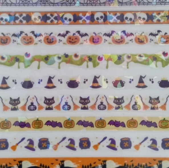 Halloween, Reflective Halloween Nail Art Stickers.