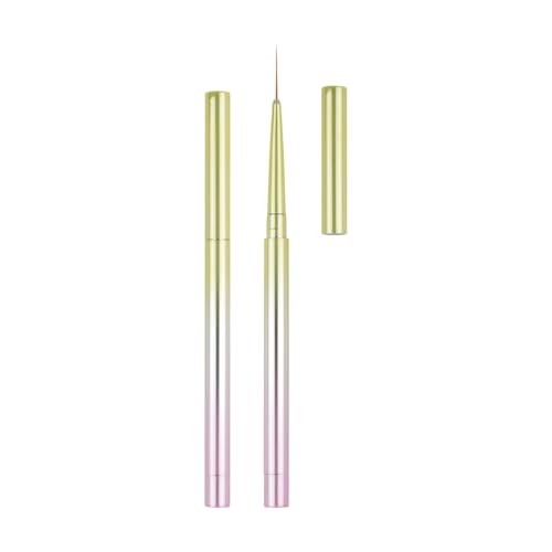 Nail Art Liner Brushes, adjustable liner brushes for nails,nail Yellow-Pink