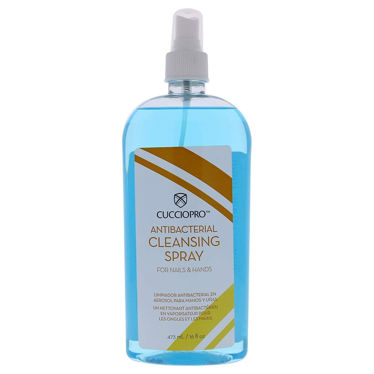 Cuccio Pro Antibacterial Cleansing Spray For Nails & Hands 16 oz (473 ml)