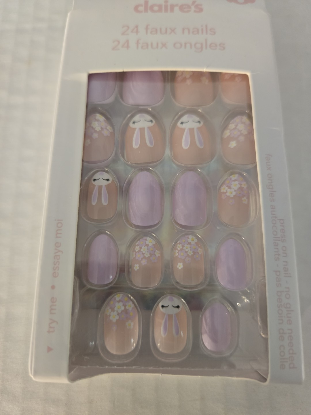 Claire’s Press on Coffin Nails 24 Faux Nails NEW