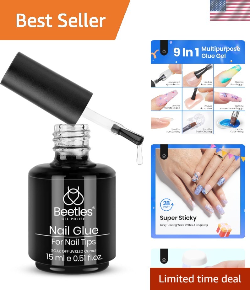 9-in-1 Nail Glue Gel – New Safe Formula for Strong, Long-Lasting Nails