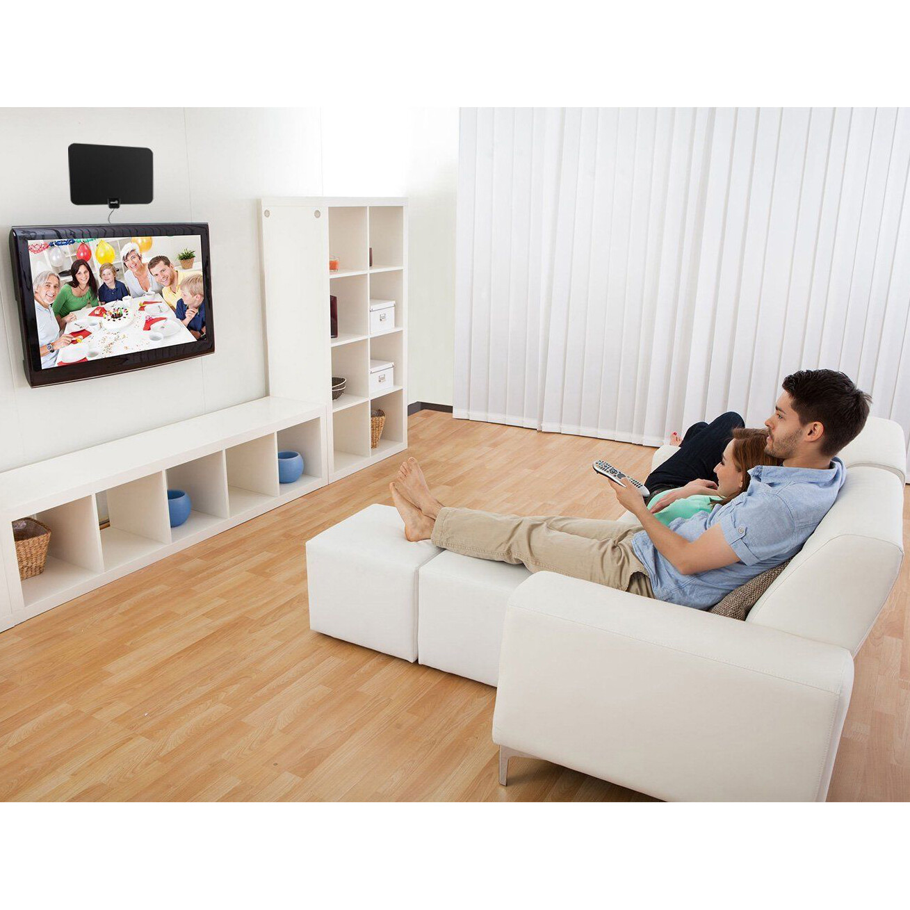 Upgraded Indoor TV Antenna with Amplifier Free Digital 1080P HDTV 4K Amplified