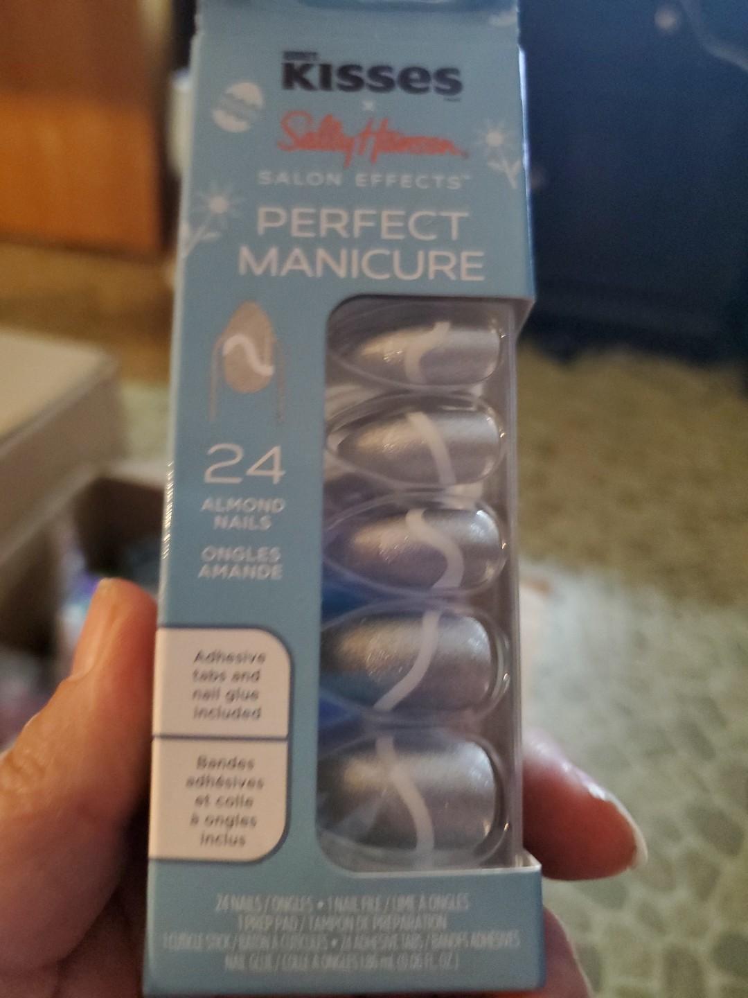 Lot Of 2 Sally Hansen Salon Effects Perfect Manicure x Hershey’s Kisses