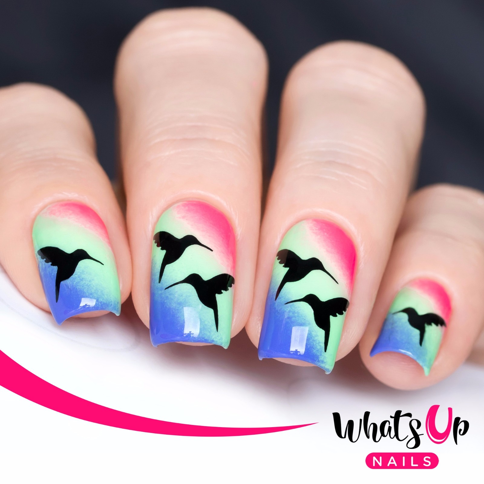 Colibri Stencils for Nails, Nail Stickers, Nail Art, Nail Vinyls