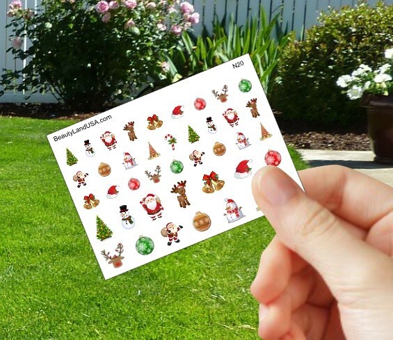 Water slide Nail Decals, Flower, Butterfly, Smiley, Heart, Floral Nails Art |
