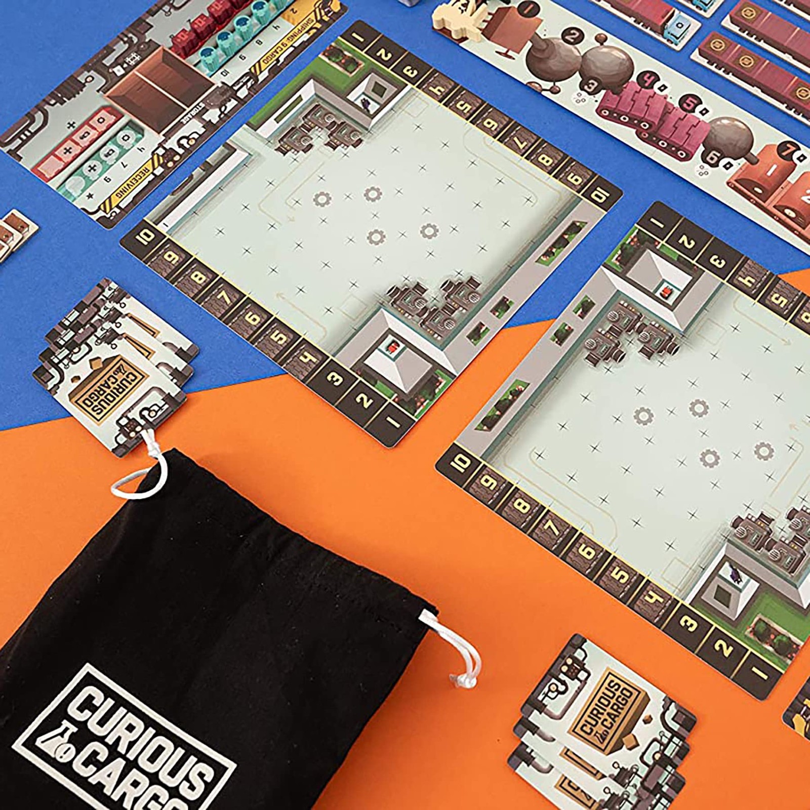 Capstone Games: Curious Cargo, Strategy Board Game, 6 Unique Eén maat, Blue