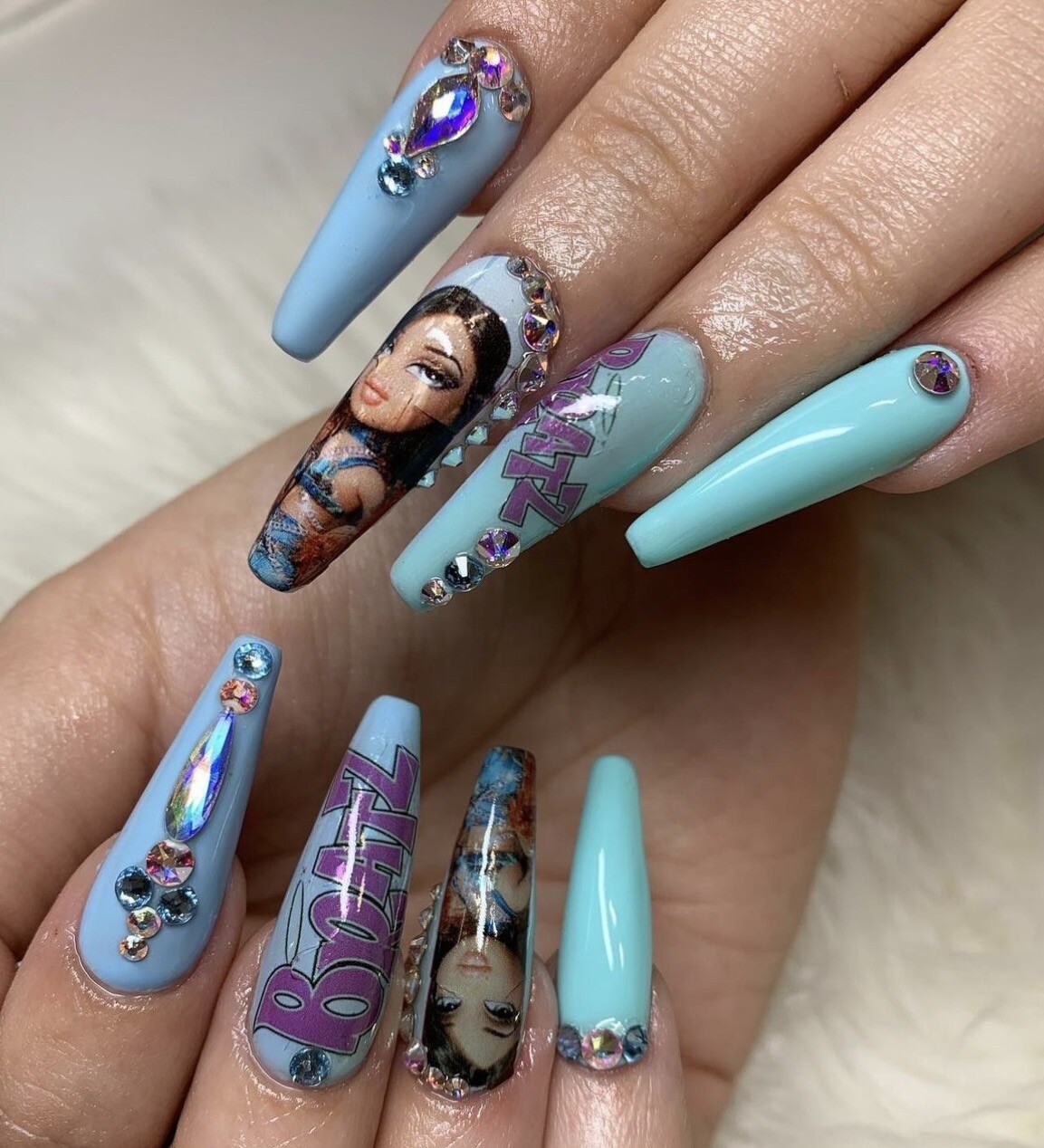 Bratz Dolls Fashion Girls Night Nail Decals Waterslide Nail Design Kit Nail Wrap