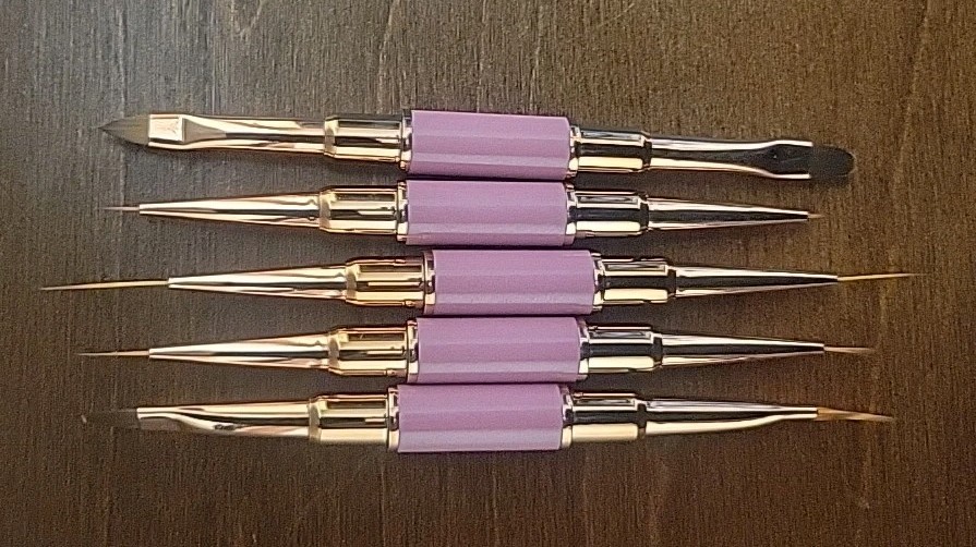 5 Piece Nail Art Brush Set