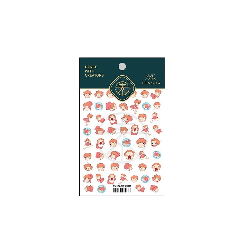 Kawaii Ocean Girl Nail Stickers – Cute Anime Pony Theme (339)