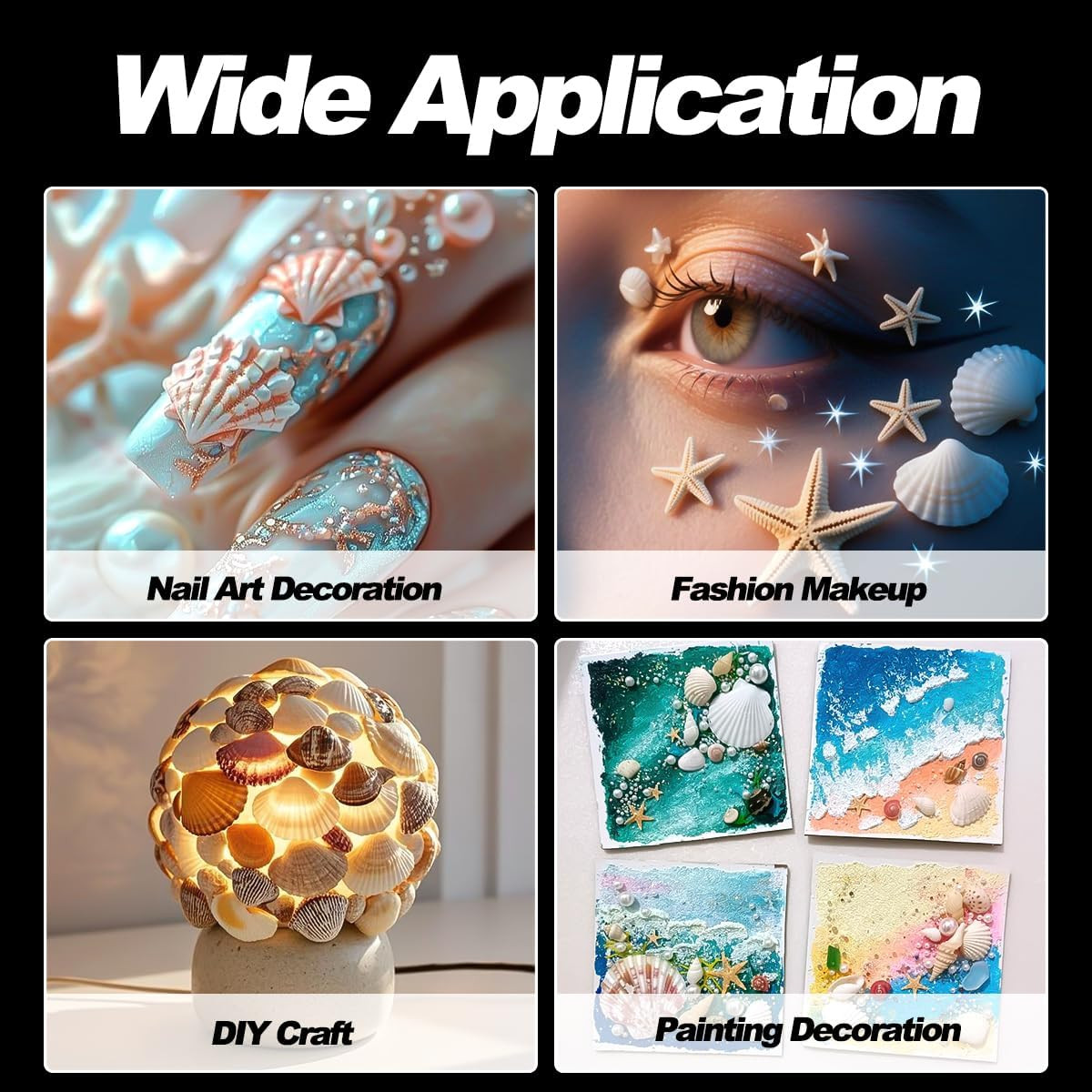 3D Starfish Silicone Nail Molds – 3Pcs Ocean-Themed Nail Art Tools