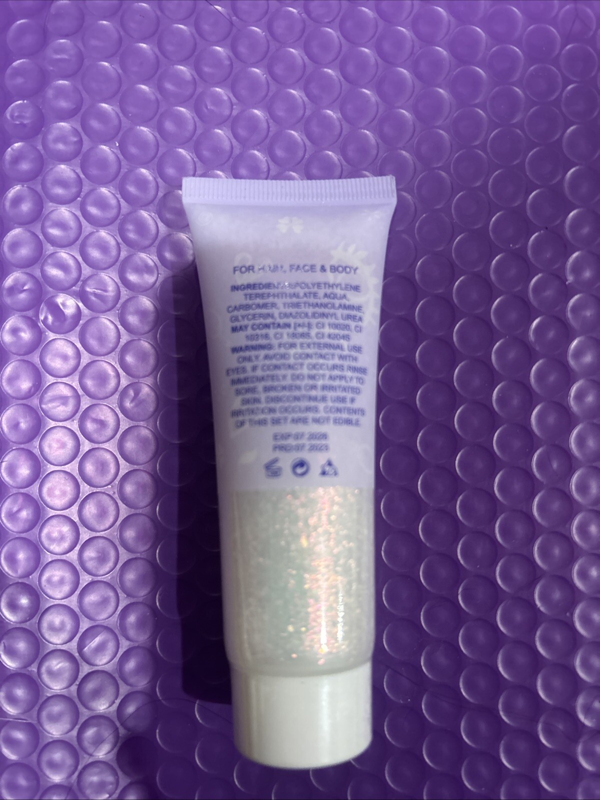 Clear White Body Glitter,Mardi Gras Face Glitter Singer Concerts Festival Rave A