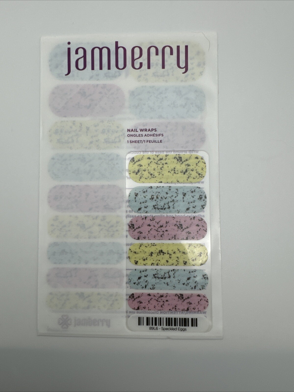 Jamberry Nail Wraps Speckled Eggs Full Sheet (multicolor Graphic/matte)
