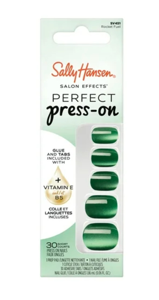 NEW Sally Hansen Salon Effects Perfect Press-on Nails – Rocket Fuel Green