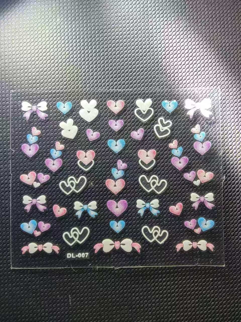 3D Nail Art Stickers Decals Self-Adhesive Flowers Designs DIY Tips Deco