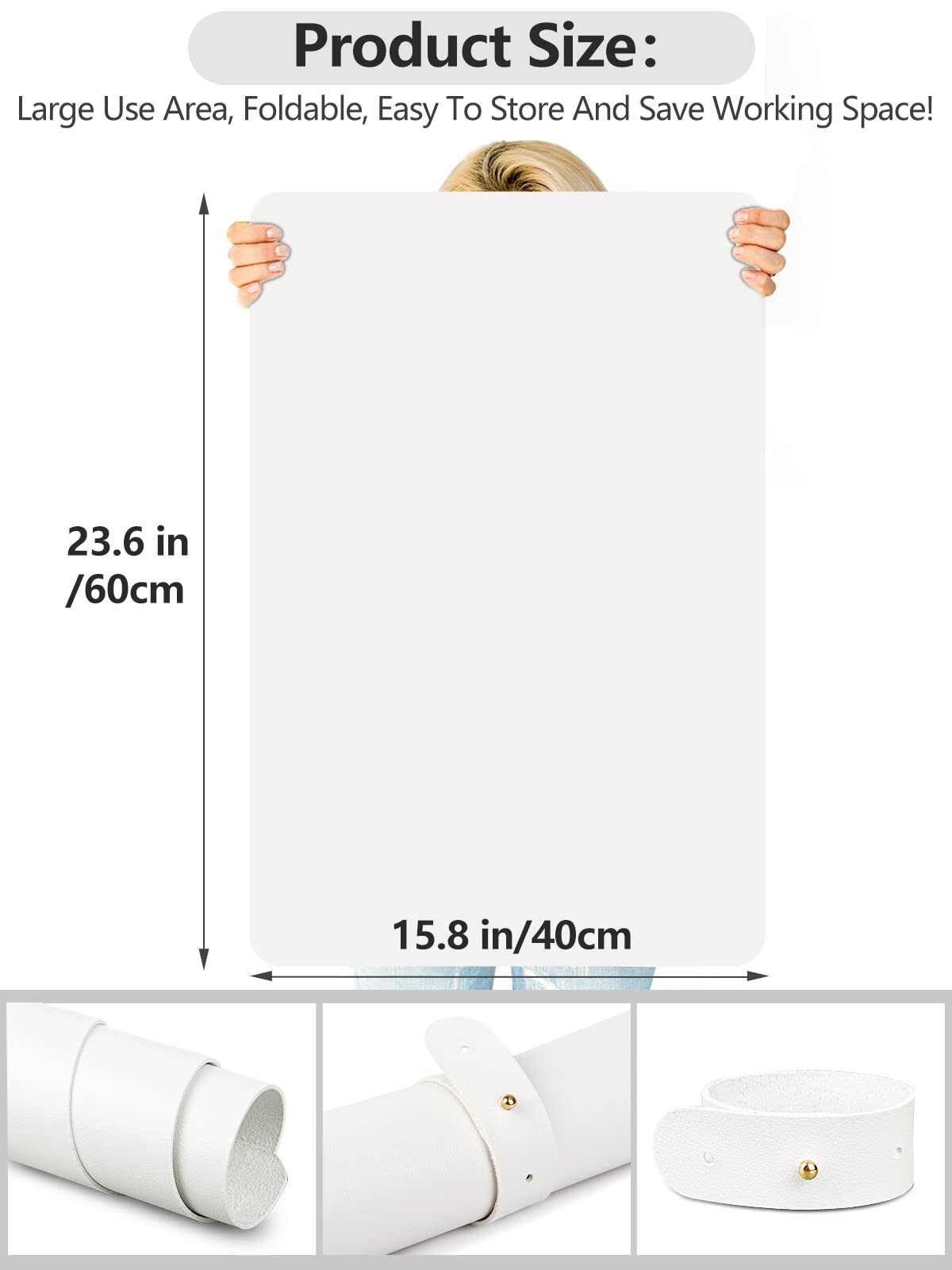 (MAT ONLY) Nail Art Table Mat, Nail Arm Rest Pad for Acrylic Nails, Soft