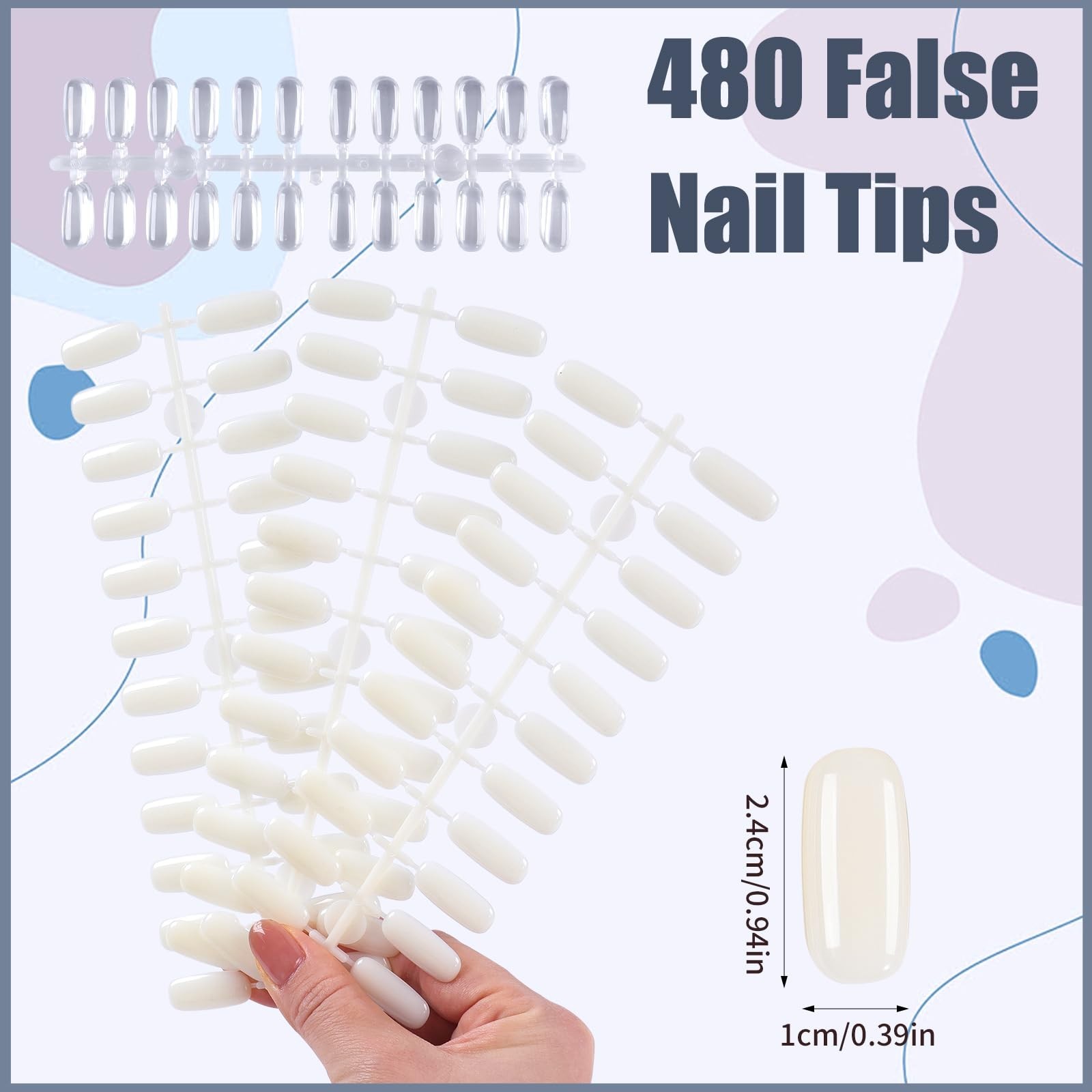 308 Colors Nail Swatches Book – 480 Nail Tips Display Chart for Gel Polish & Art
