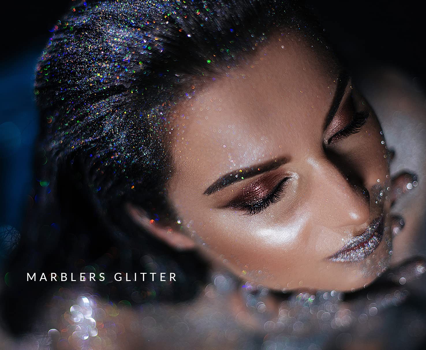 Holographic Glitter [Gold Splash Blue] 3oz (85g) | Fine | Non-Toxic, Vegan, C…