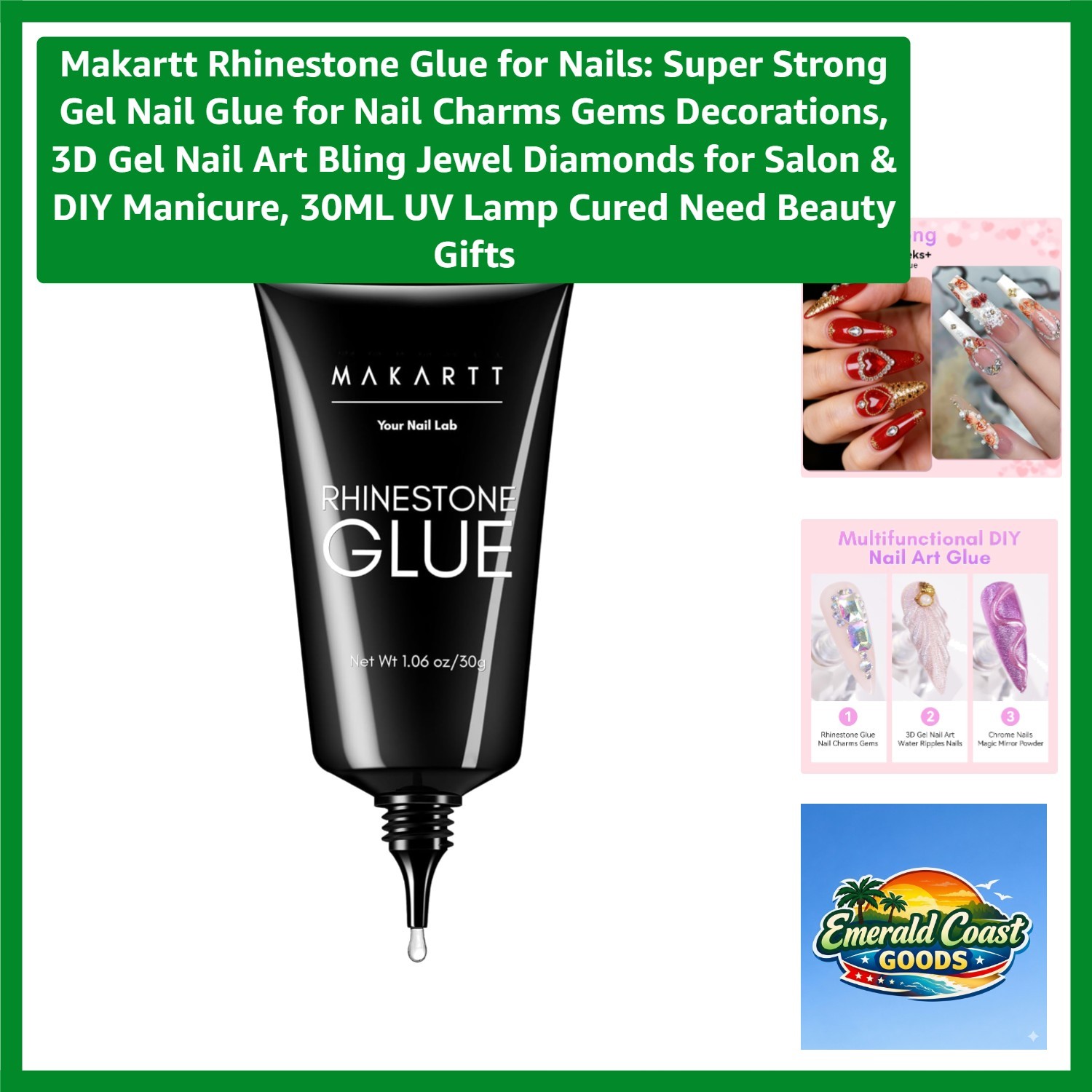 30ml Super Strong Rhinestone Glue for Nail Art – Ultimate Adhesive for Gems