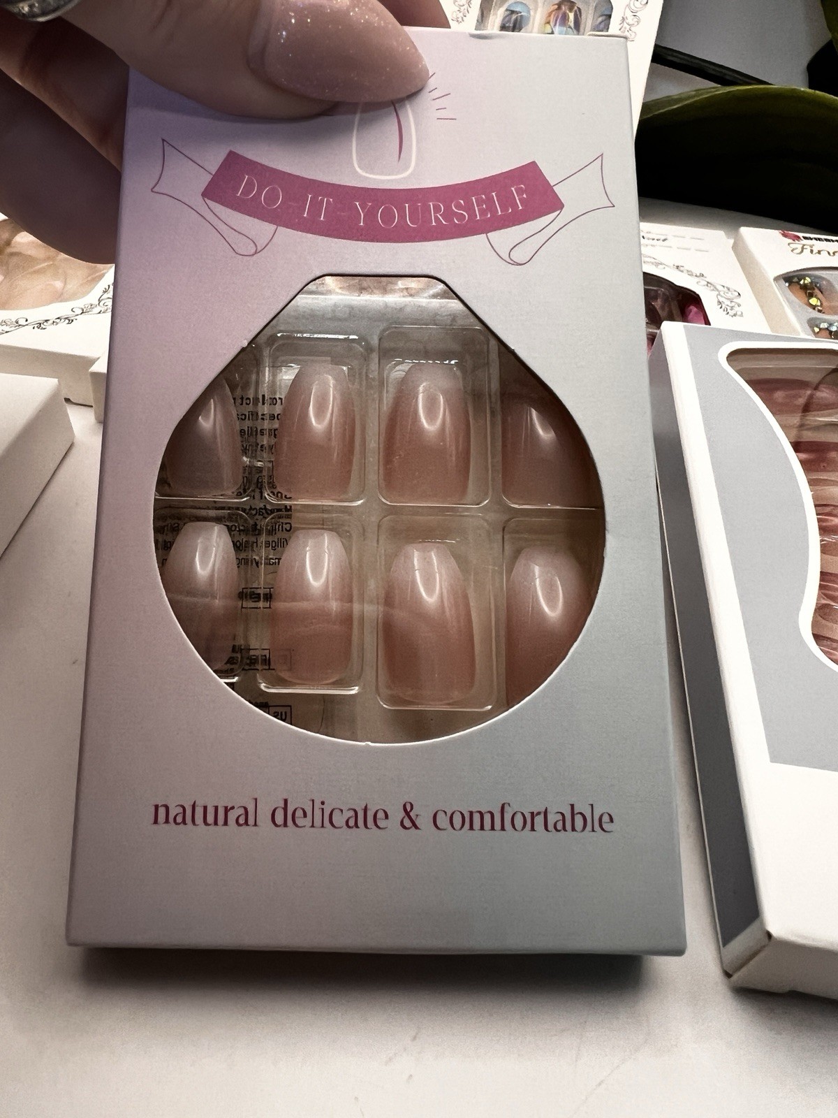 Lot Of 9 Boxes Of Press On Nails By Sheshinely New Sealed Almond Pinks Nudes