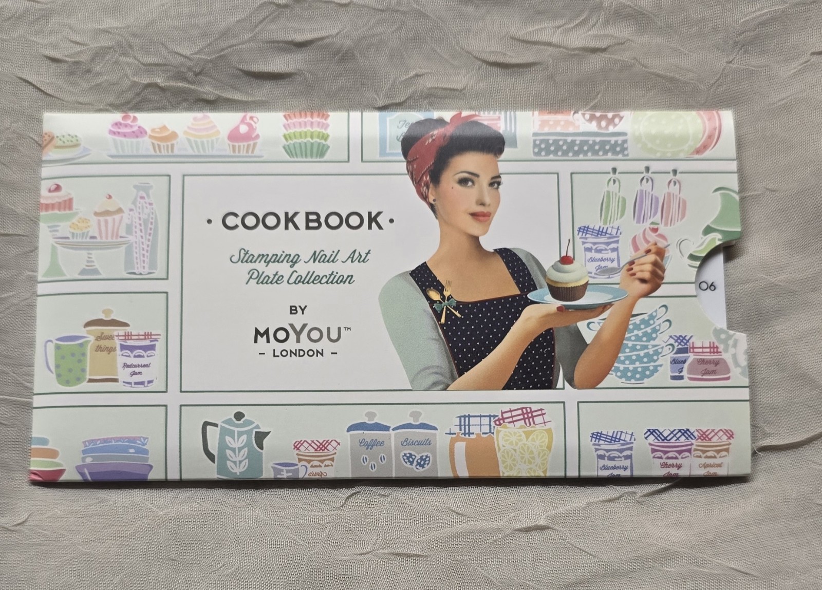 MoYou-London Cookbook Collection 06 Nail Stamping Plate Fast Food Hamburger