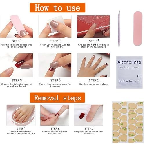 Nude Pink Electroplating Press on Nails Short Almond Fake Nails Aurora White