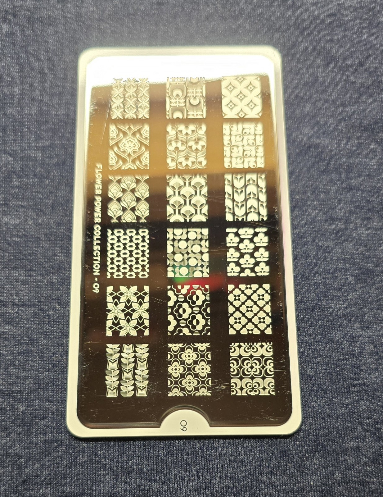 MoYou London Flower Power 09 Nail Stamp Plate Floral Leaf Vine Garden Rainforest