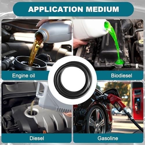 3/8 Inch (10mm) ID Fuel Line Hose, 10 FT 300PSI Push Lock NBR Rubber Hose for Au