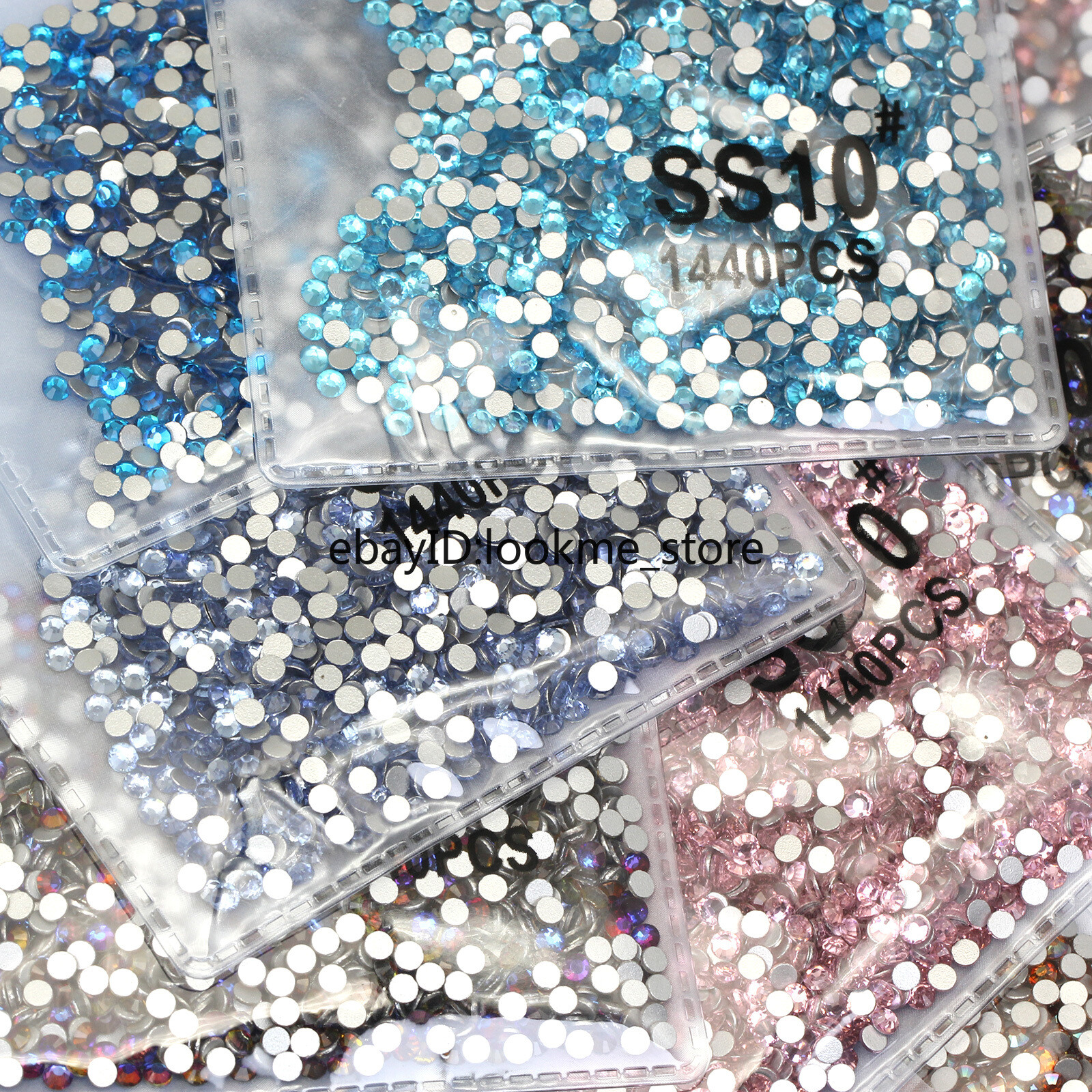 1440p 2.8mm (ss10) Crystal Glass Rhinestones Flatback Gems Nail Art Crafts Decor