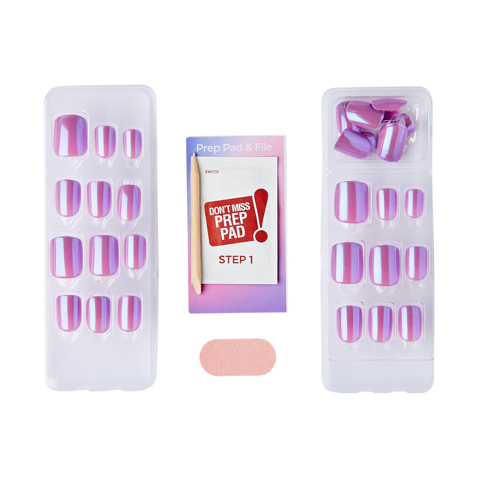imPRESS ColorFX No Glue Press On Nails 33 Fl Oz Easy Application 30 Nails