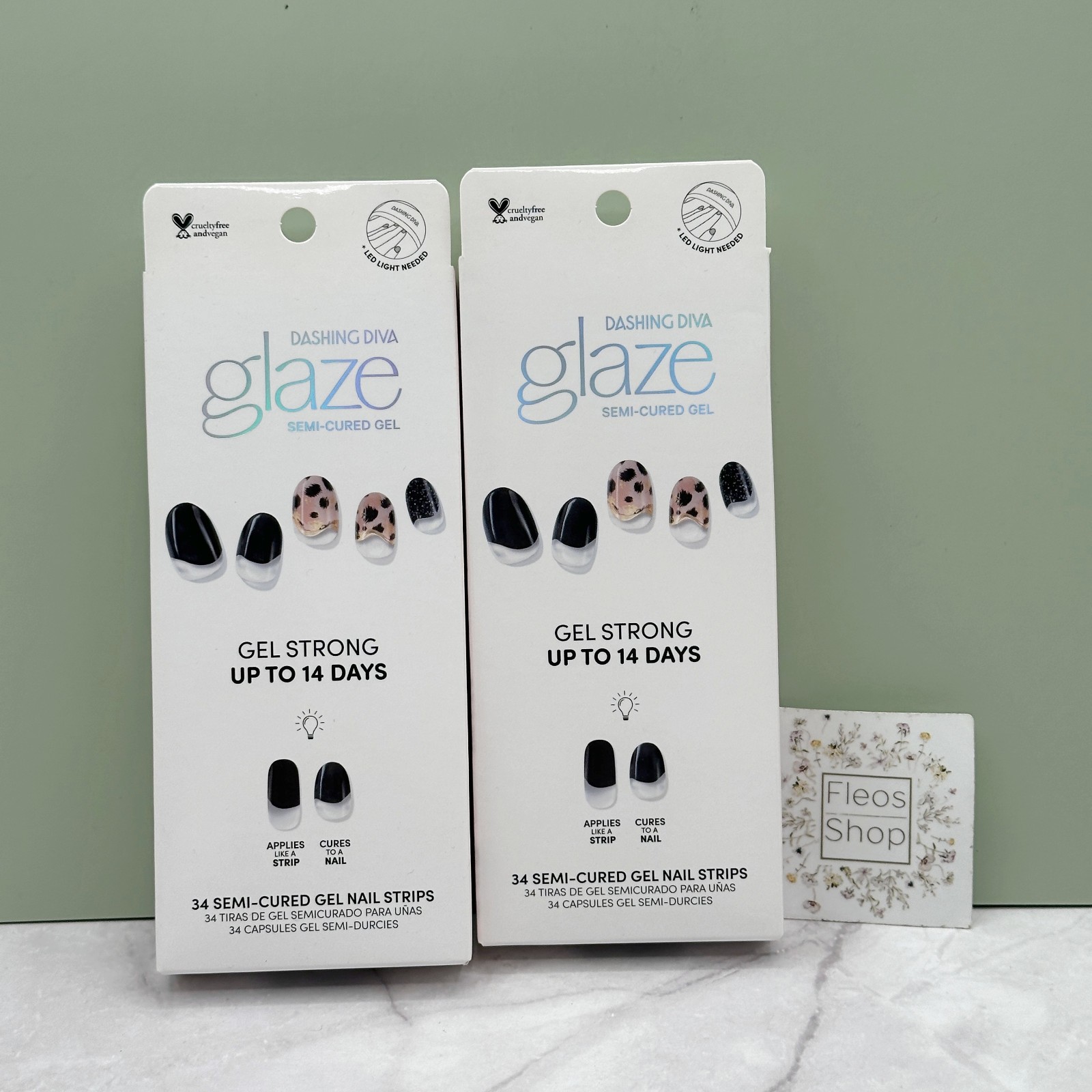 Dashing Diva Glaze Semi-Cured Gel Nail Strips – Choose Color – NEW
