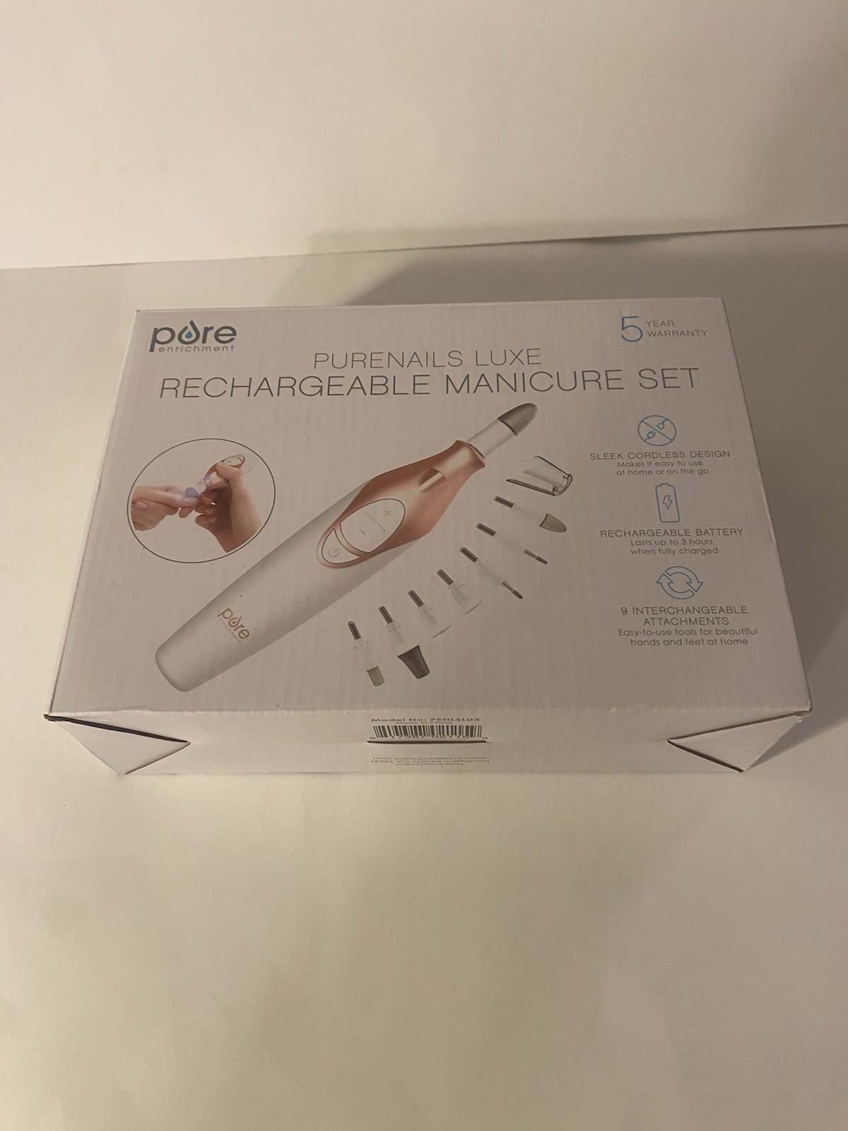 Pure Enrichment PureNails Luxe Rechargeable Manicure Set – Cordless Portable …