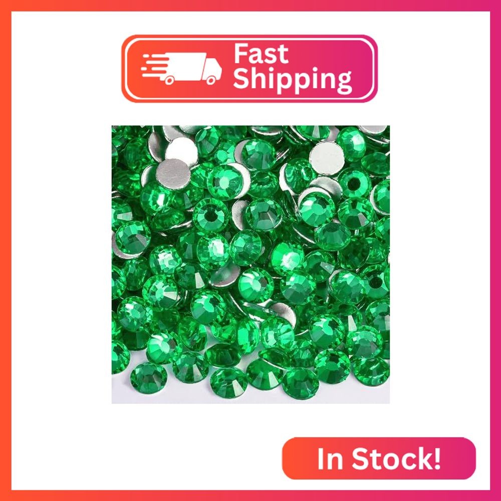 Blinginbox 1440 Pieces SS20/4.6-4.8mm Flat Back Crystal Rhinestones Round Gems f