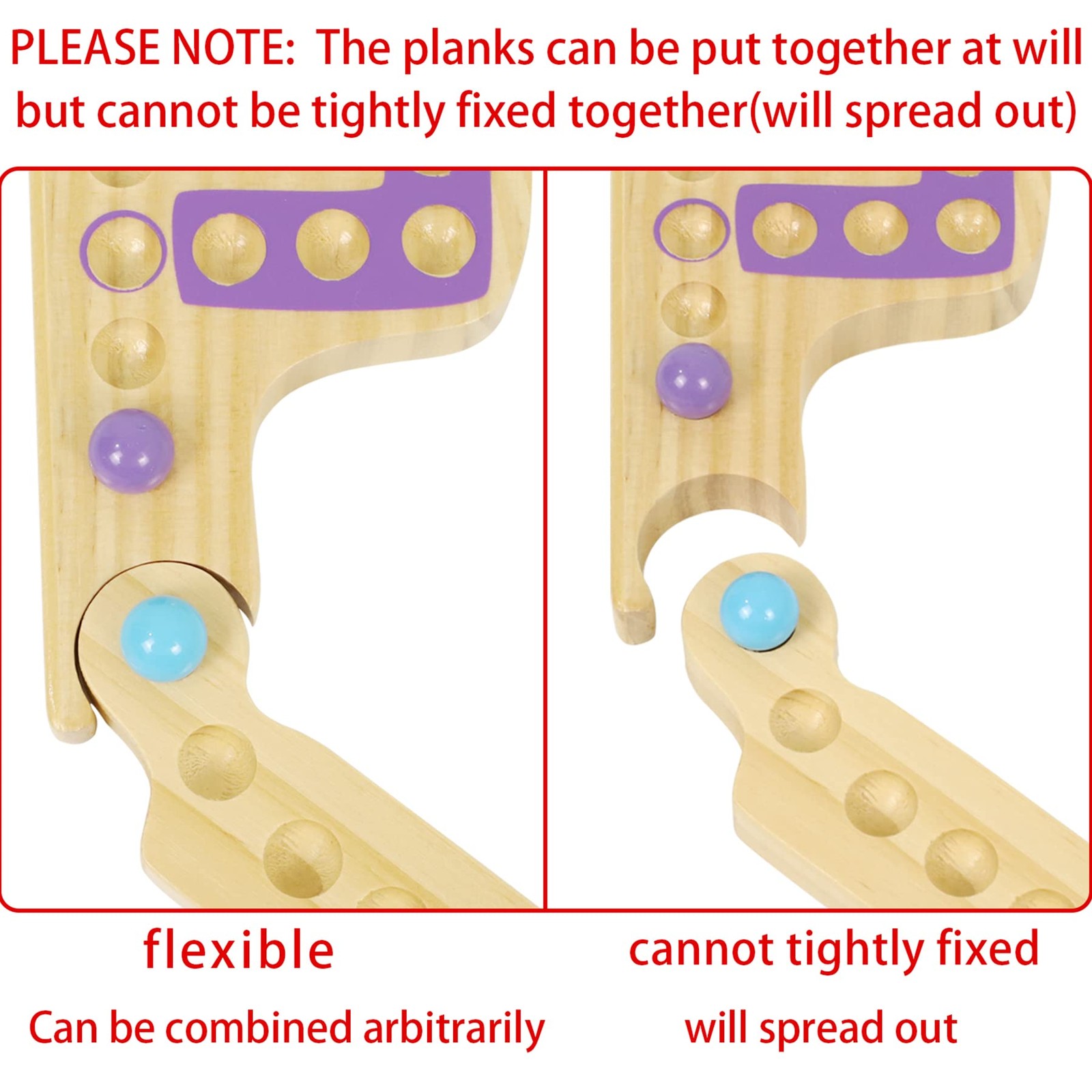 Grhonior Marbles and Jokers Board Game Pegs 8 plank, Log-8player