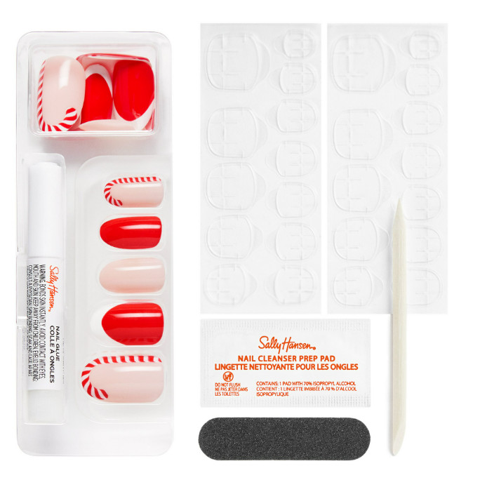 Sally Hansen Salon Effects® Perfect Manicure, Santa Sweetie, Press On Nails