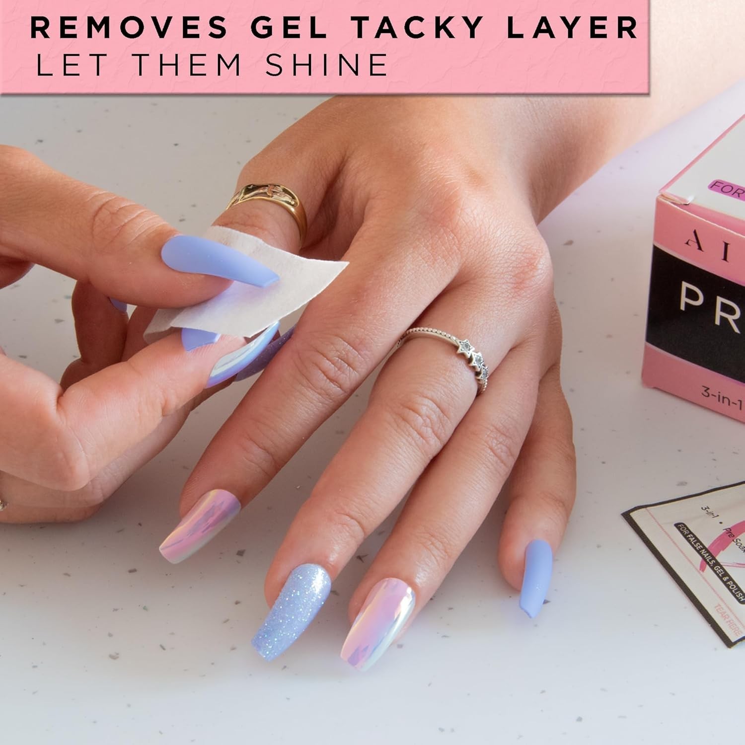 Essential 50-Count Nail Prep Wipes – Alcohol Formula for Smooth Gel Application