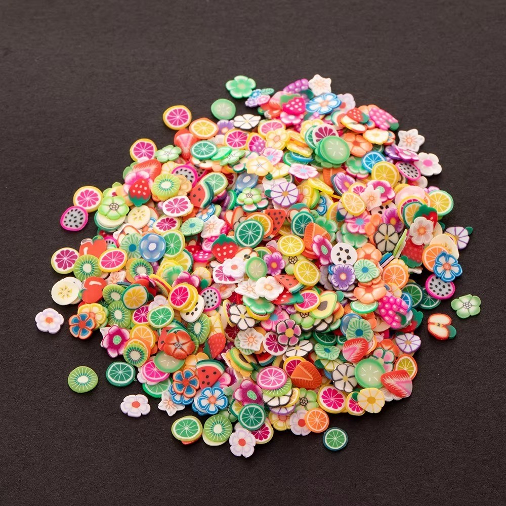 1000pcs Polymer Clay Fruit Slices • Mini Fimo Pieces for Resin & DIY Crafts