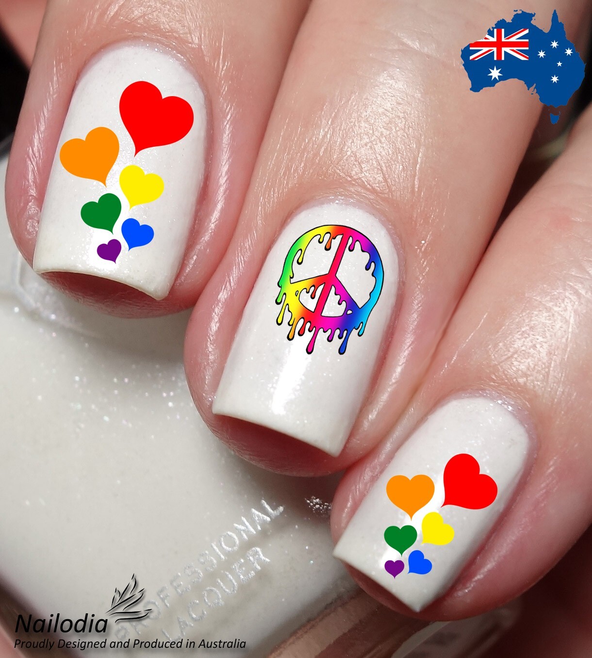 LGBT Rainbow Pride Nail Art Decal Sticker