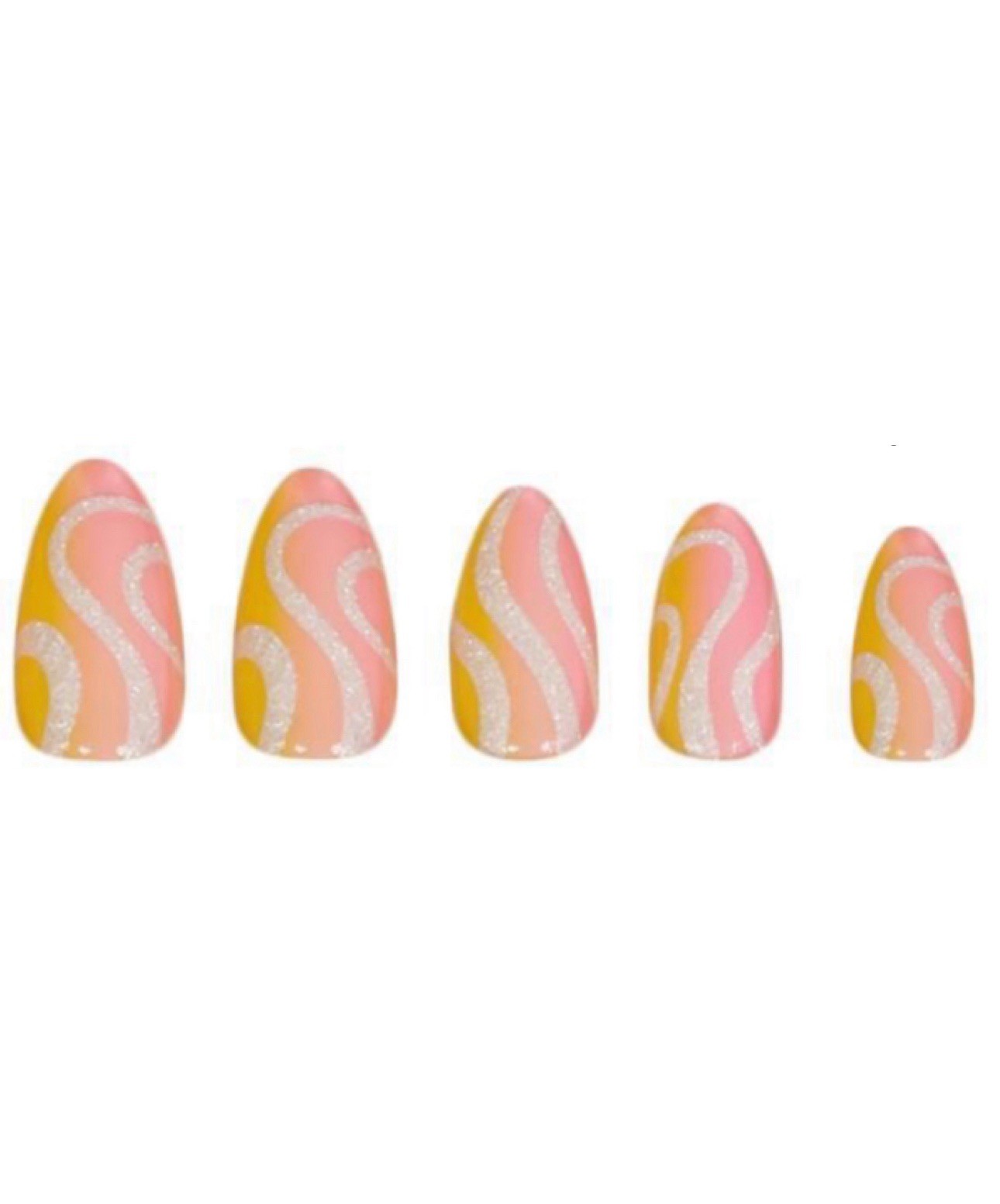 Red Aspen Nail Dashes Froyo To-Go,Gwyn Medium Almond Design B6n