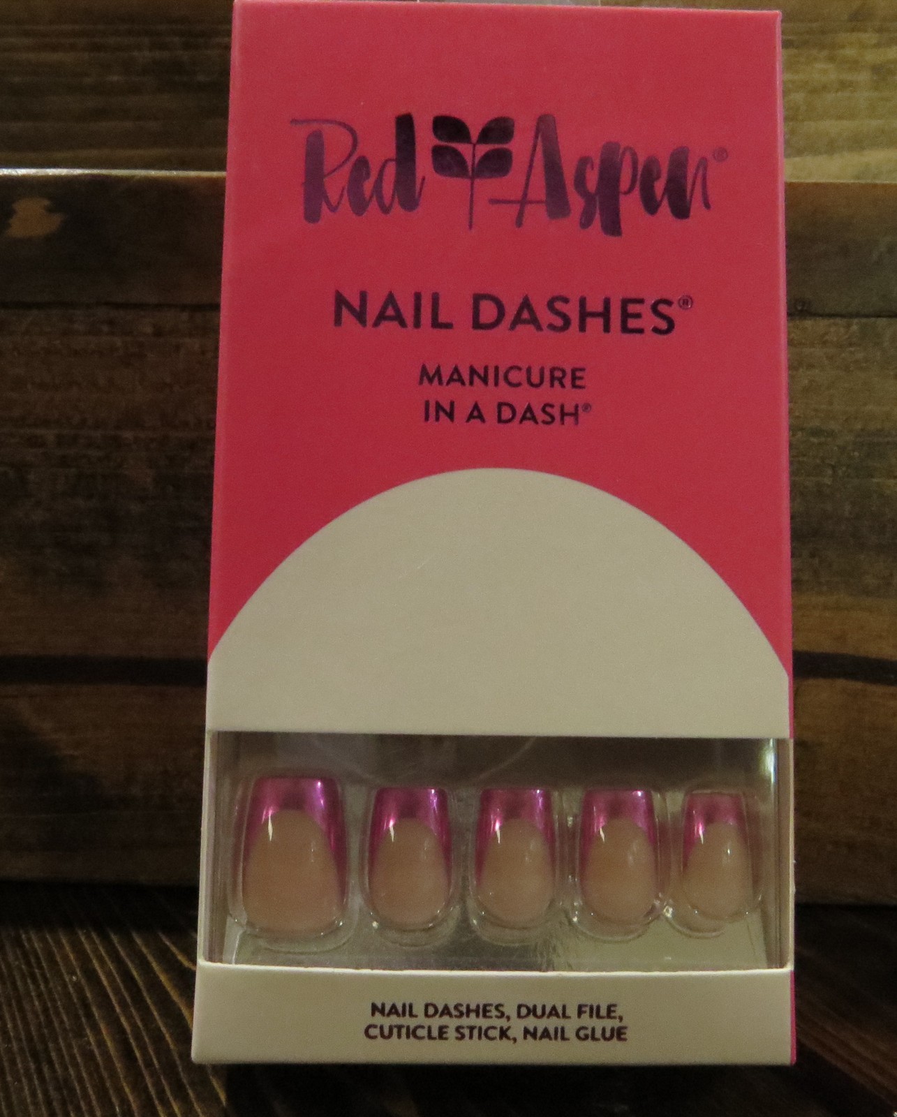 Red Aspen Nail Dashes True Is My Twin Flame Press On Nails New