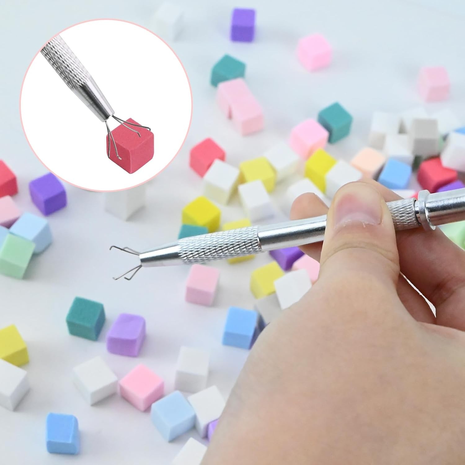 300Pcs Soft Nail Sponges for Ombre,Colorful Nail Art Sponges With Grabbing Pe…