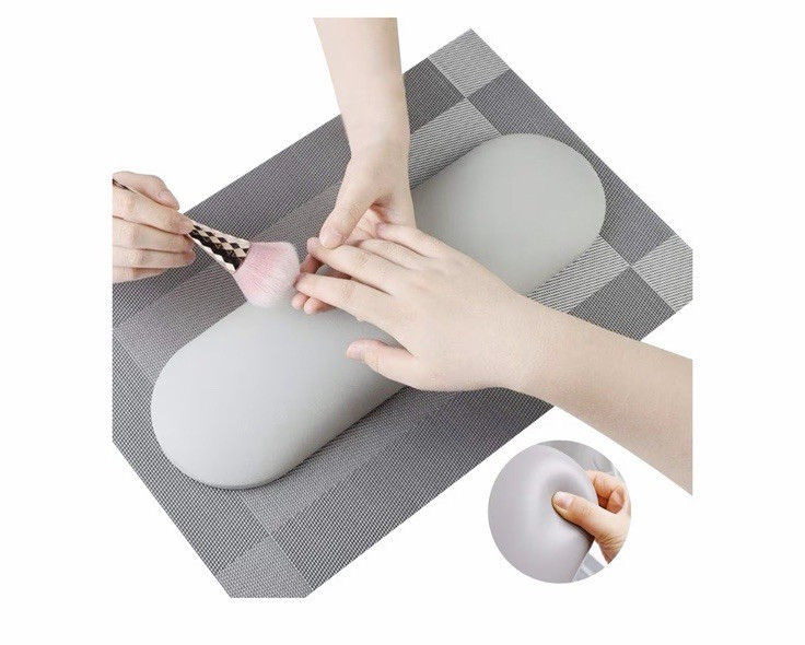 White Nail Hand Rest Pillow 15.7″ Manicure Cushion Table Support