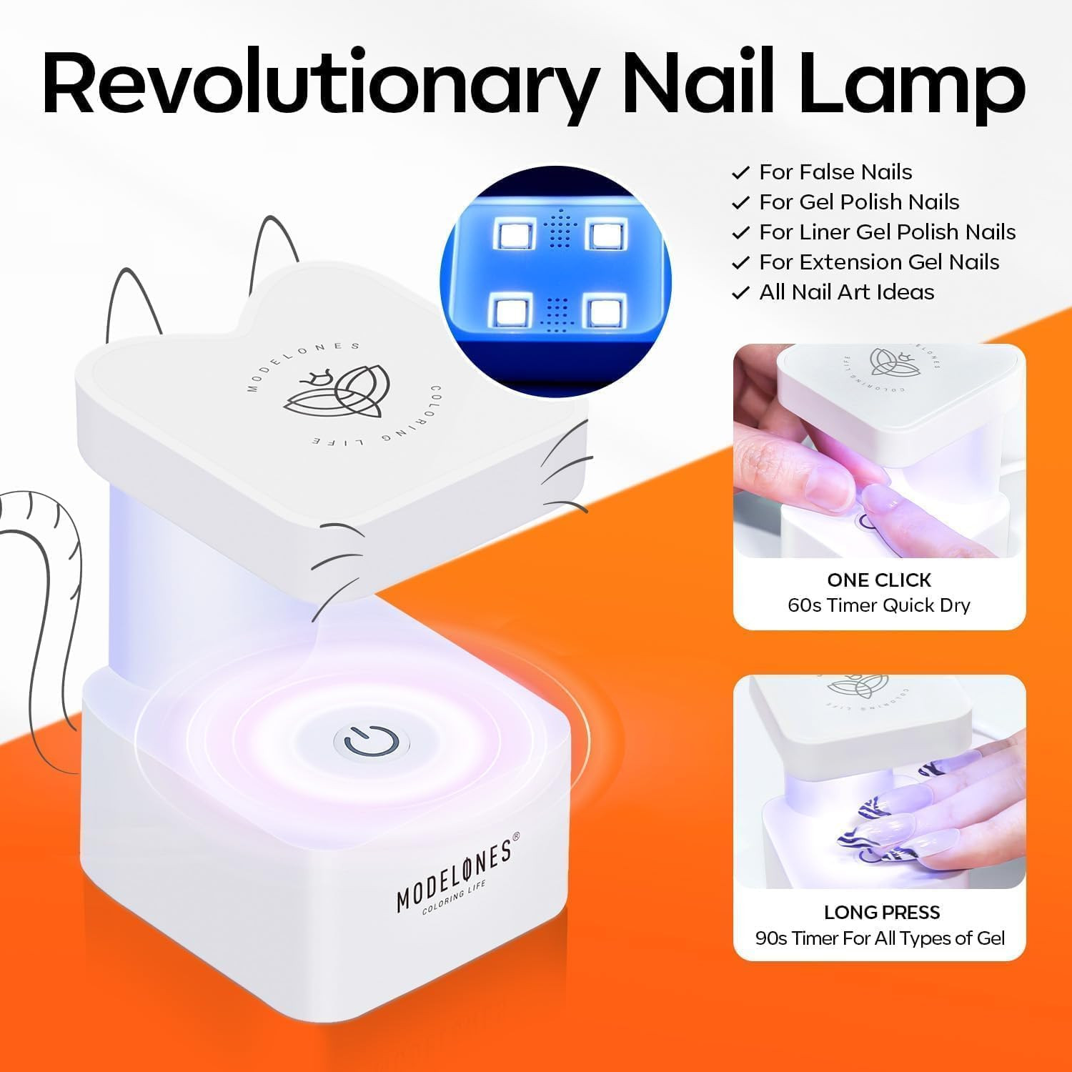 Modelones X Nail Gel Kit Almond, Upgrade 15Sizes Fake Nails, 9-In-One Glue Dehyd