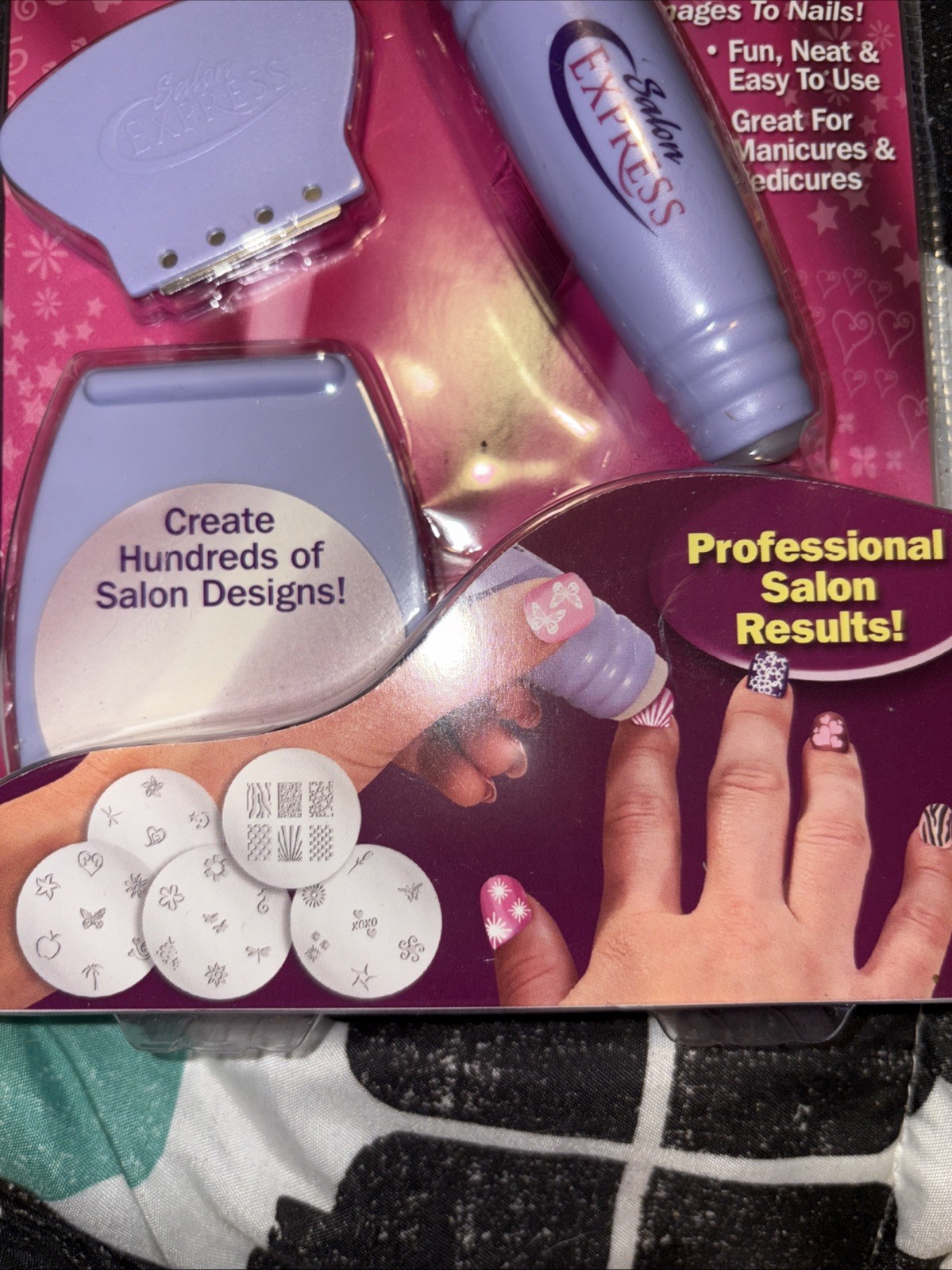 Salon Express Nail Art Stamping Kit As Seen on Tv Body Care Beauty Care Gift