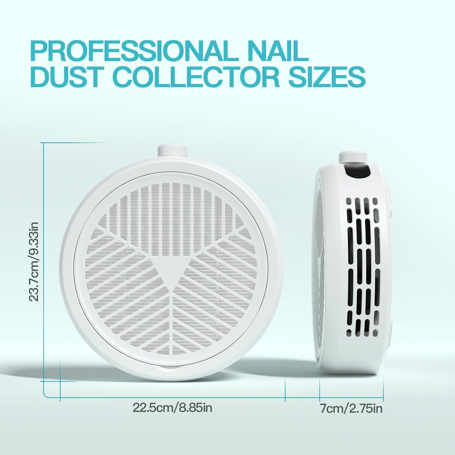 Professional Nail Dust Collector 3 Speed With Reusable Filter For Acrylic Nails
